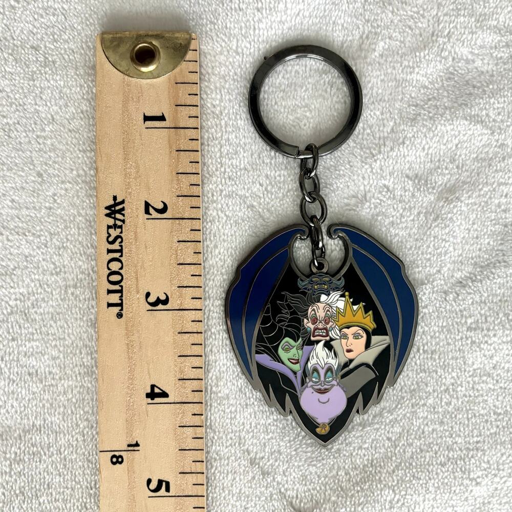Loungefly Disney Villains Enamel Keychain Ursula Evil Queen Cruella Maleficent - Picture 5 of 7